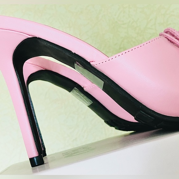 Ego ‘Sporty Spice’ Faux Leather Lace-up Stiletto Heels | Open-Heel | UK Size 4 - Picture 8 of 16